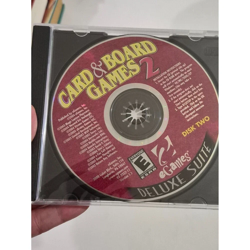 Card & Board Games Deluxe Suite PC Games 2 Disk Set (one still sealed) Vintage